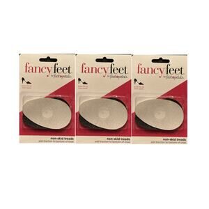 New 3 Pack FANCY FEET Foot Petals Non Skid Treads ADD TRACTION Stick On